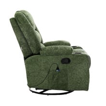Linzie Heated Massage Recliner & Rocking Chair